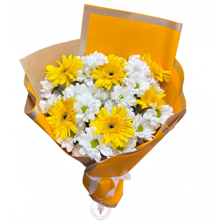 Gerbera ve Papatya Buketi